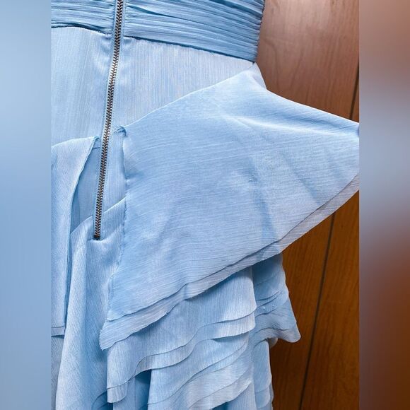 Alice + Olivia Asymmetric Ruffled Maxi Dress size 4 - Picture 15 of 15